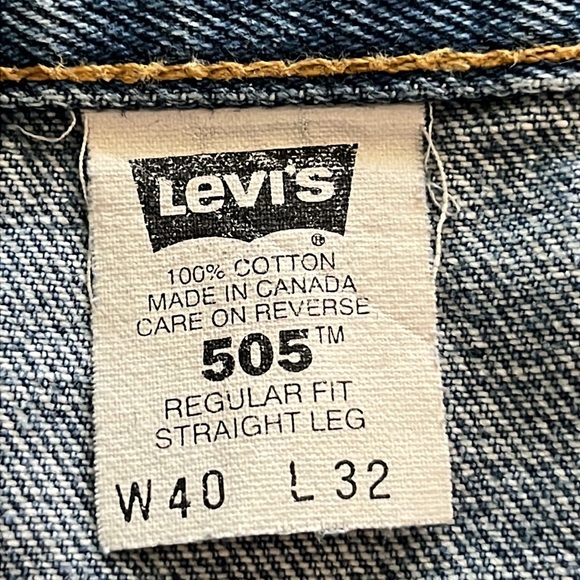 Vintage Levi’s 505 Regular Fit Straight Leg Size 40 x 32 - Picture 9 of 16